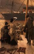 James Tissot Goodbye, on the Mersey, Spain oil painting artist